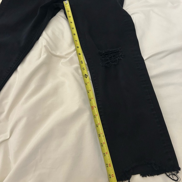 Levi’s black stretch 724 cropped raw edge size 29 - Picture 11 of 13